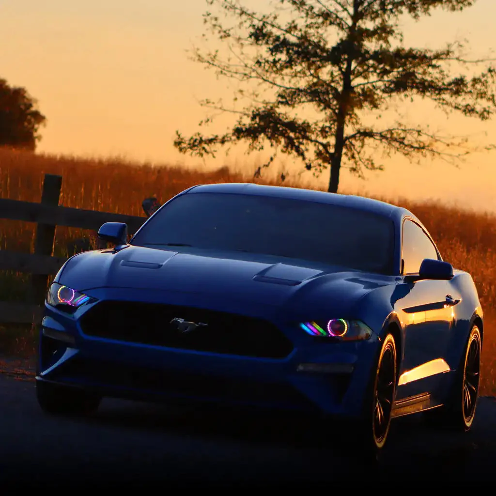 ORACLE Lighting 2018-2023 Ford Mustang "Black Series" Dynamic ColorSHIFT LED Headlights w/ Sequential Turn Signal - Image 14
