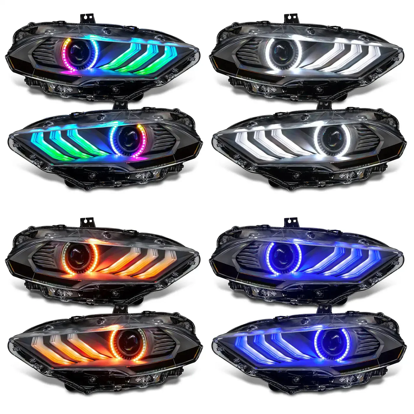 ORACLE Lighting 2018-2023 Ford Mustang "Black Series" Dynamic ColorSHIFT¨ LED Headlights w/ Sequential Turn Signal | ORACLE Outlet | GRADE B - Image 3