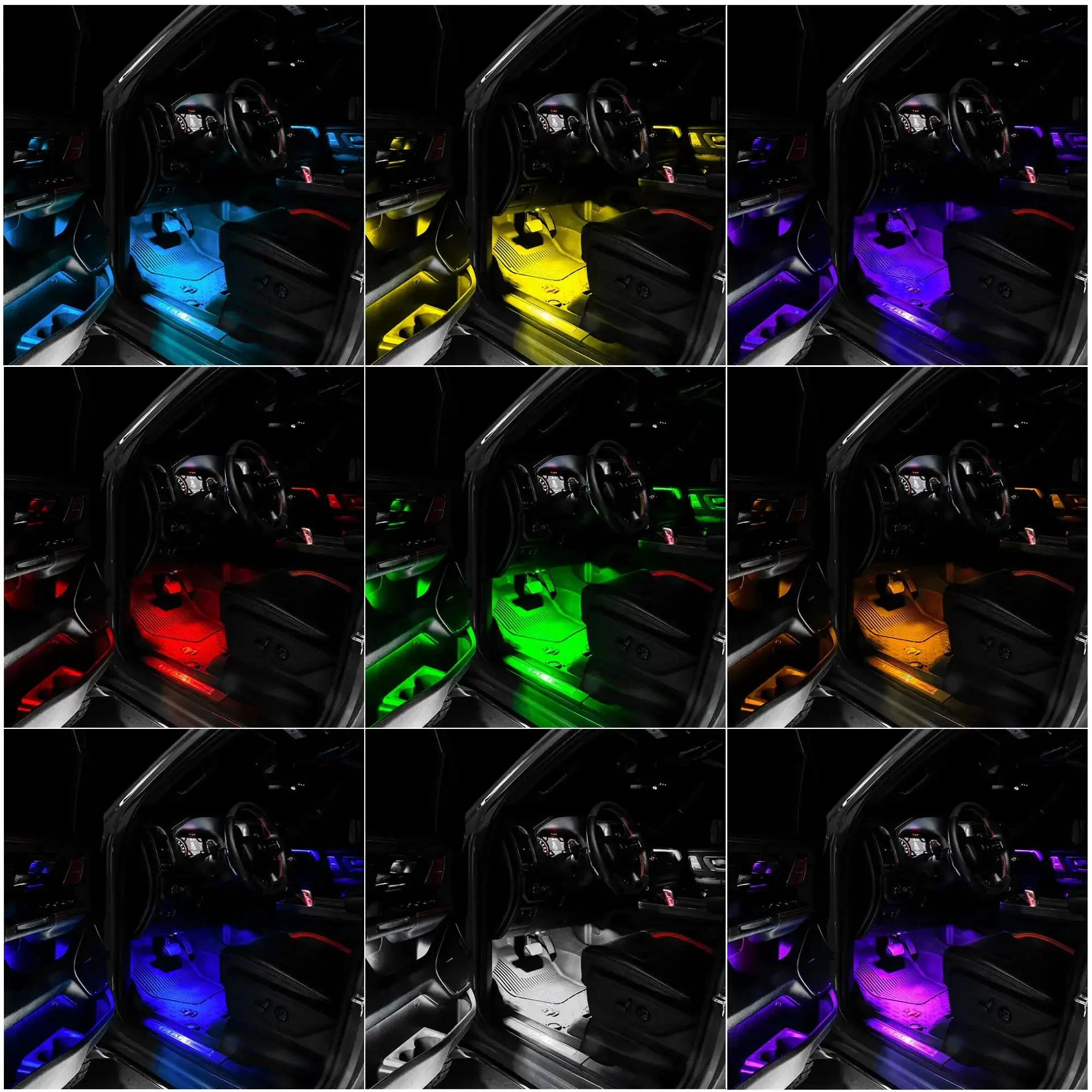 ORACLE Lighting 2019-2024 RAM Complete Interior Ambient Lighting ColorSHIFT RGB Conversion Kit - Image 4