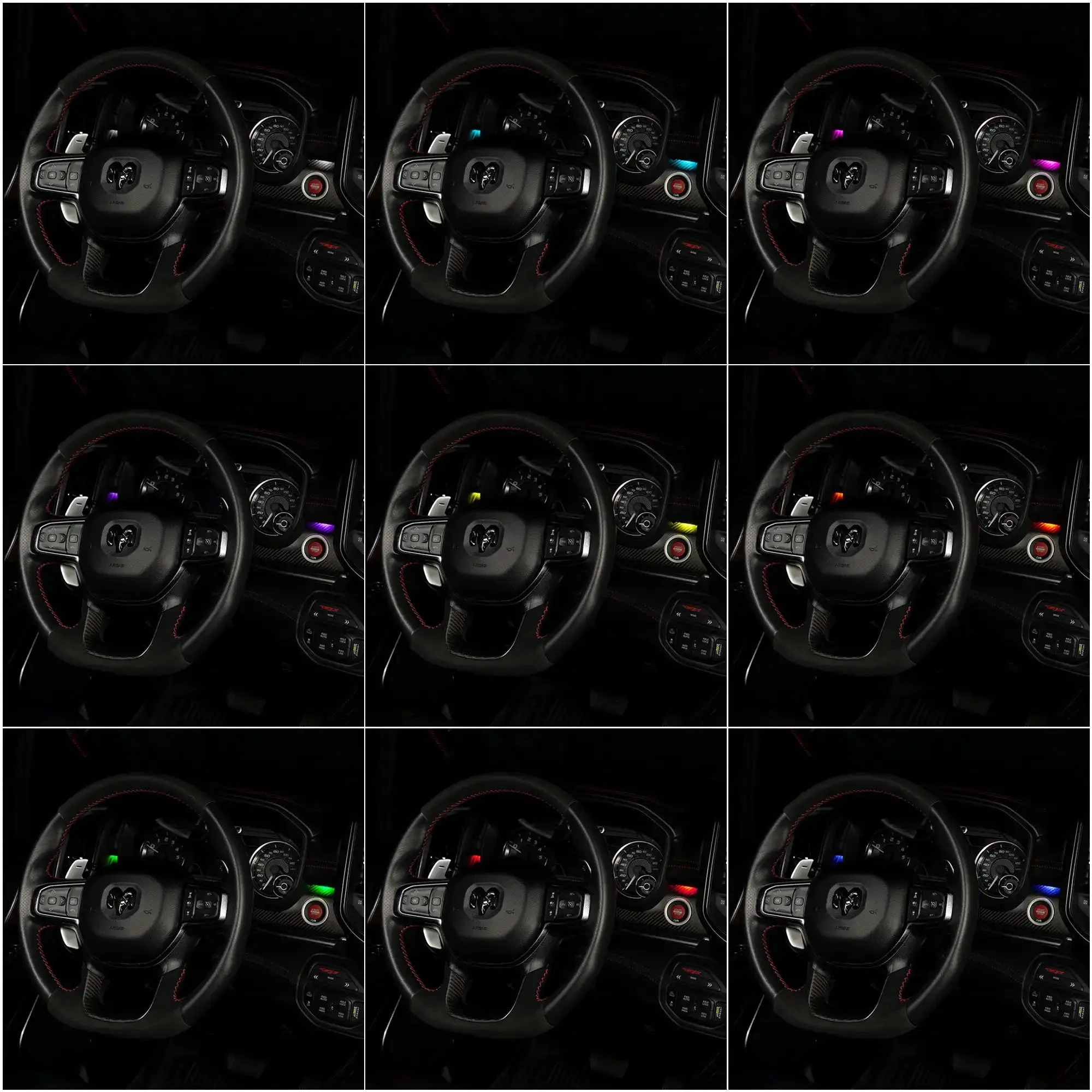 ORACLE Lighting 2019-2024 RAM Complete Interior Ambient Lighting ColorSHIFT RGB Conversion Kit - Image 5