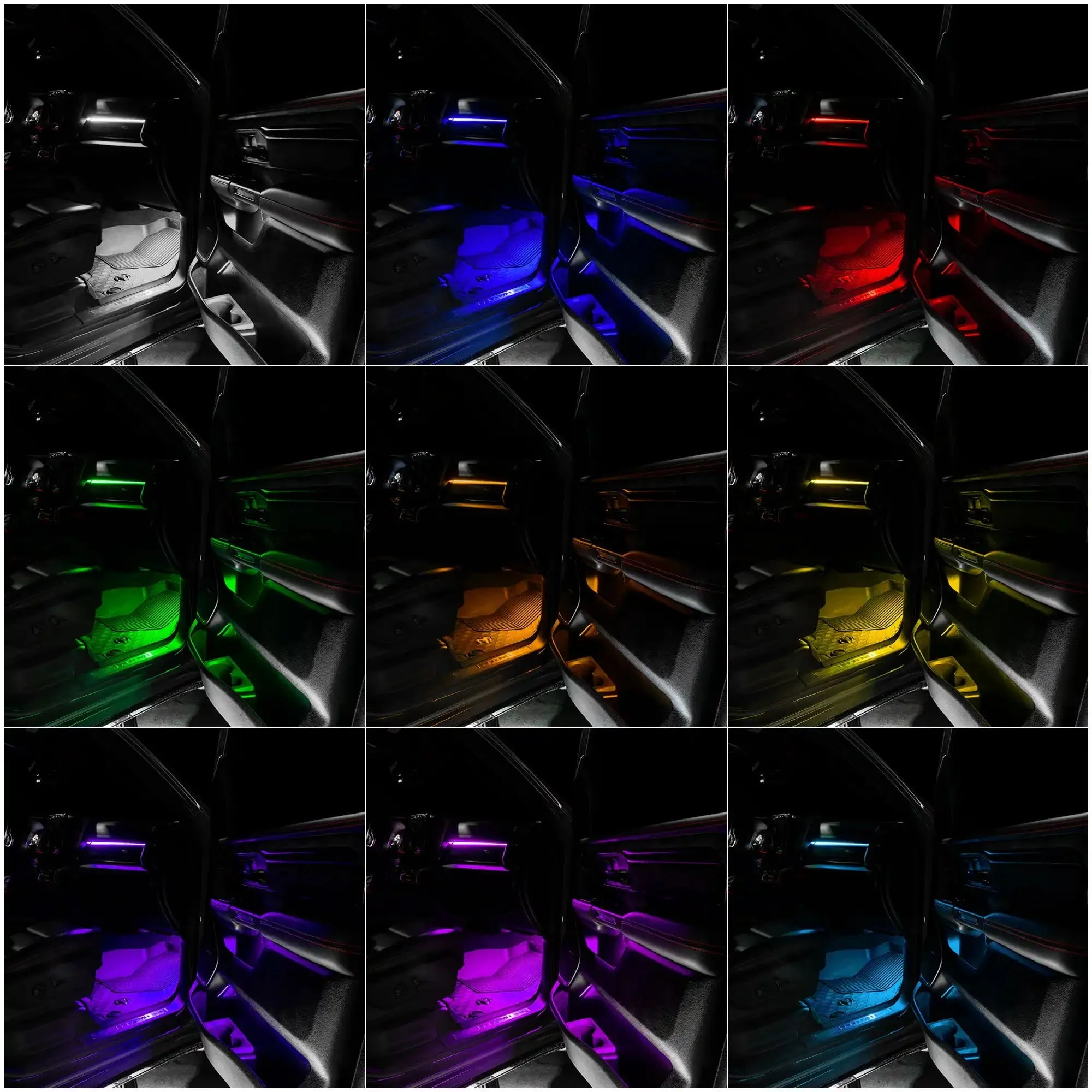 ORACLE Lighting 2019-2024 RAM Complete Interior Ambient Lighting ColorSHIFT RGB Conversion Kit - Image 6