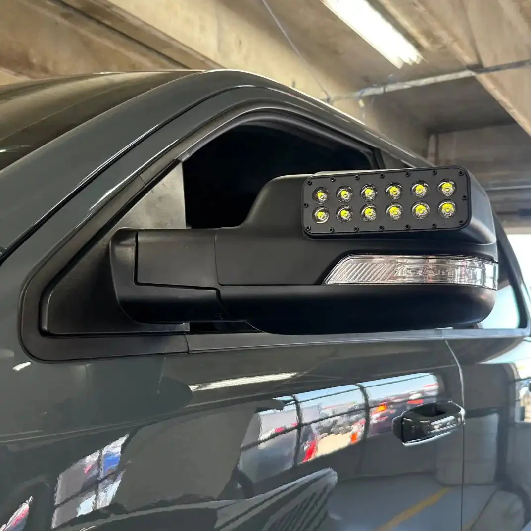 2019-2026 RAM 1500 DT LED Off-Road Side Mirror Ditch Lights - Image 20