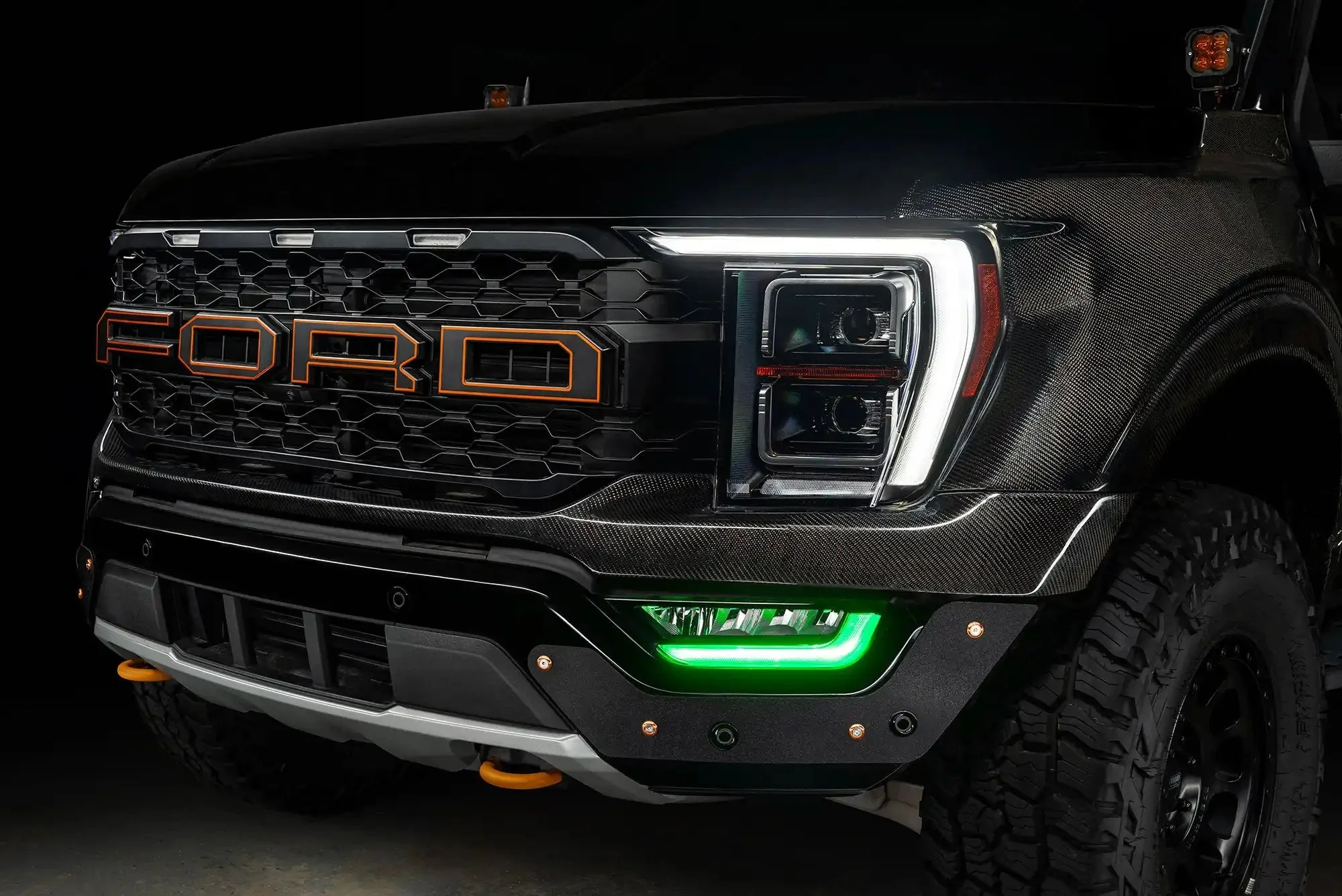 ORACLE Lighting 2021-2023 Ford F-150 ColorSHIFT RGB+W Fog Light DRL Upgrade Kit - Image 18