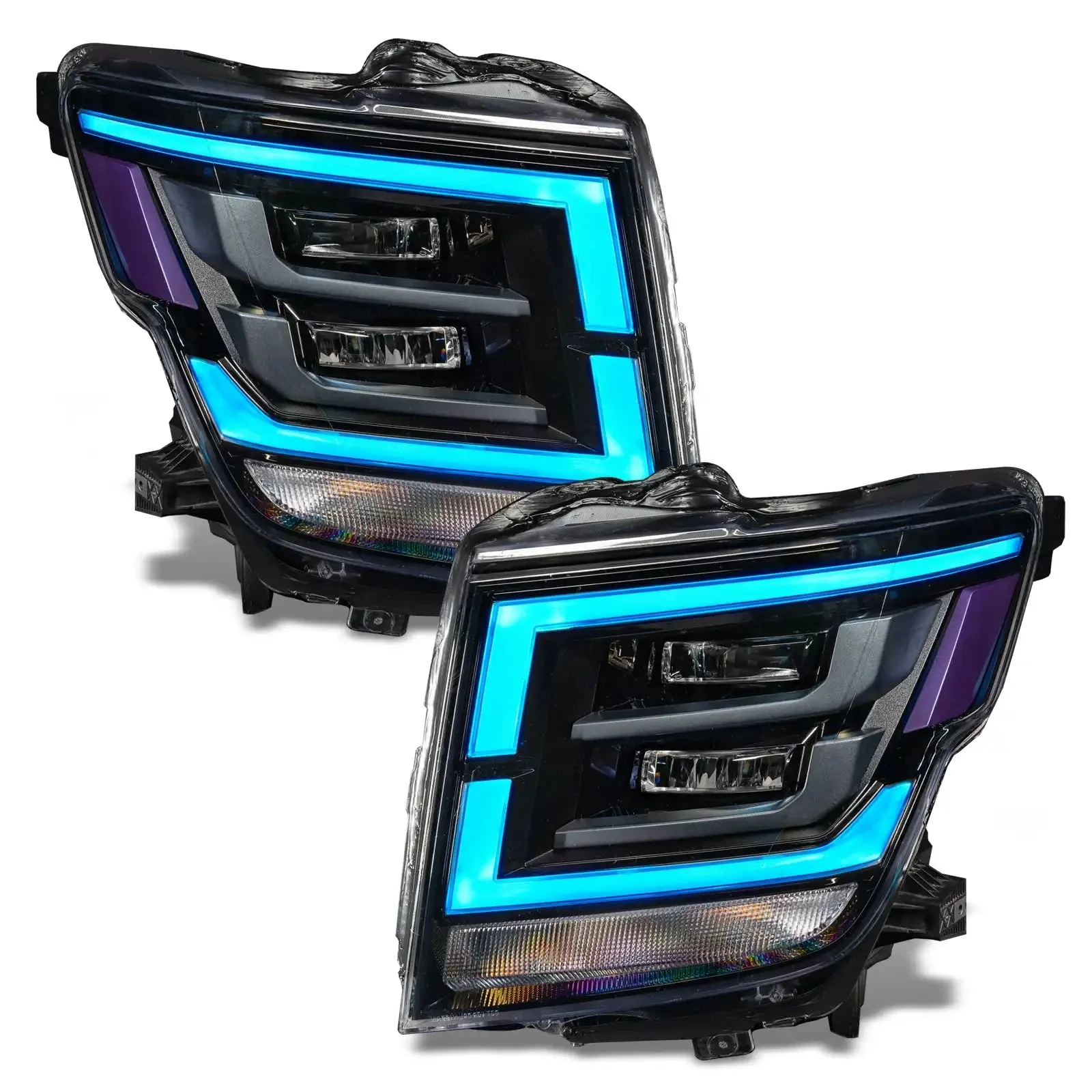 ORACLE Lighting 2021-2024 Nissan Titan ColorSHIFT RGB+W Headlight DRL Upgrade - Image 30