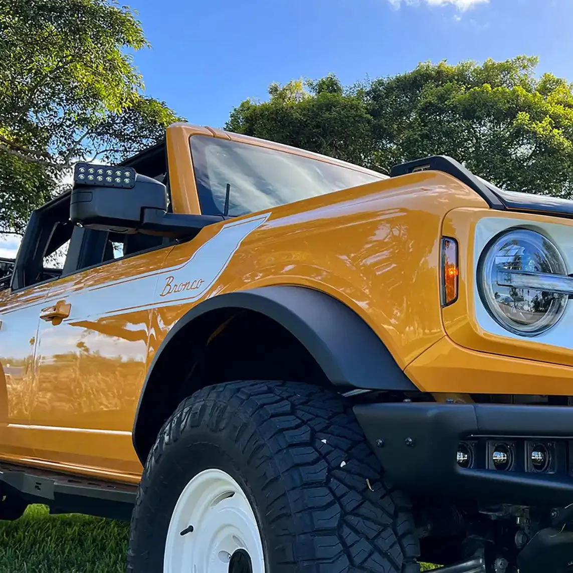 2021-2026 Ford Bronco LED Off-Road Side Mirrors - Peripheral Ditch Lights (2200+ Lumens) - Image 20