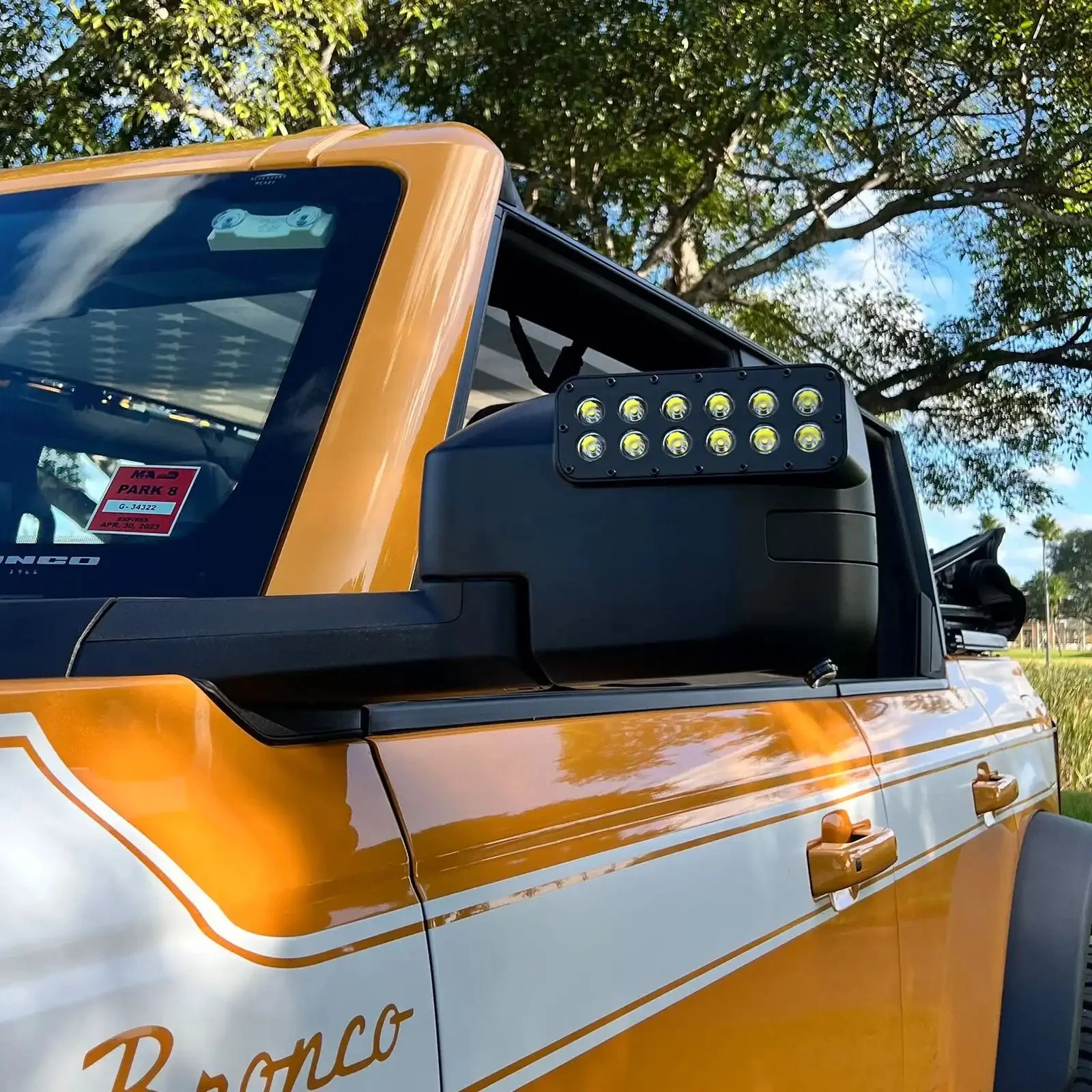 2021-2026 Ford Bronco LED Off-Road Side Mirrors - Peripheral Ditch Lights (2200+ Lumens) - Image 21