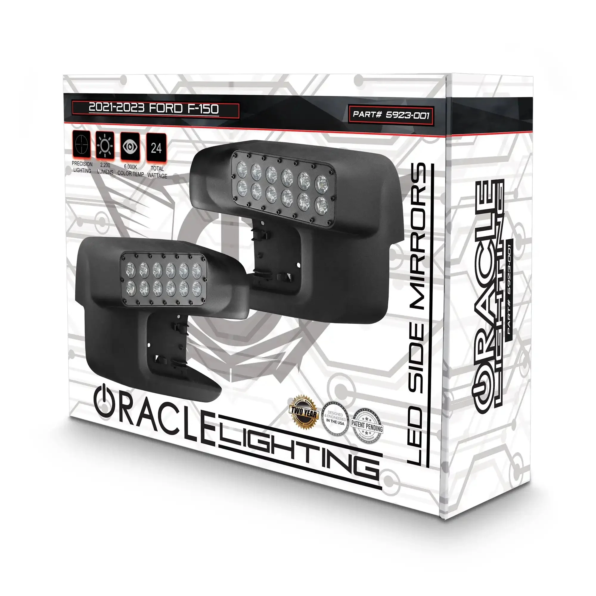 ORACLE Lighting 2021-2025 Ford F-150/Raptor LED Off-Road Side Mirror Ditch Lights - Image 8