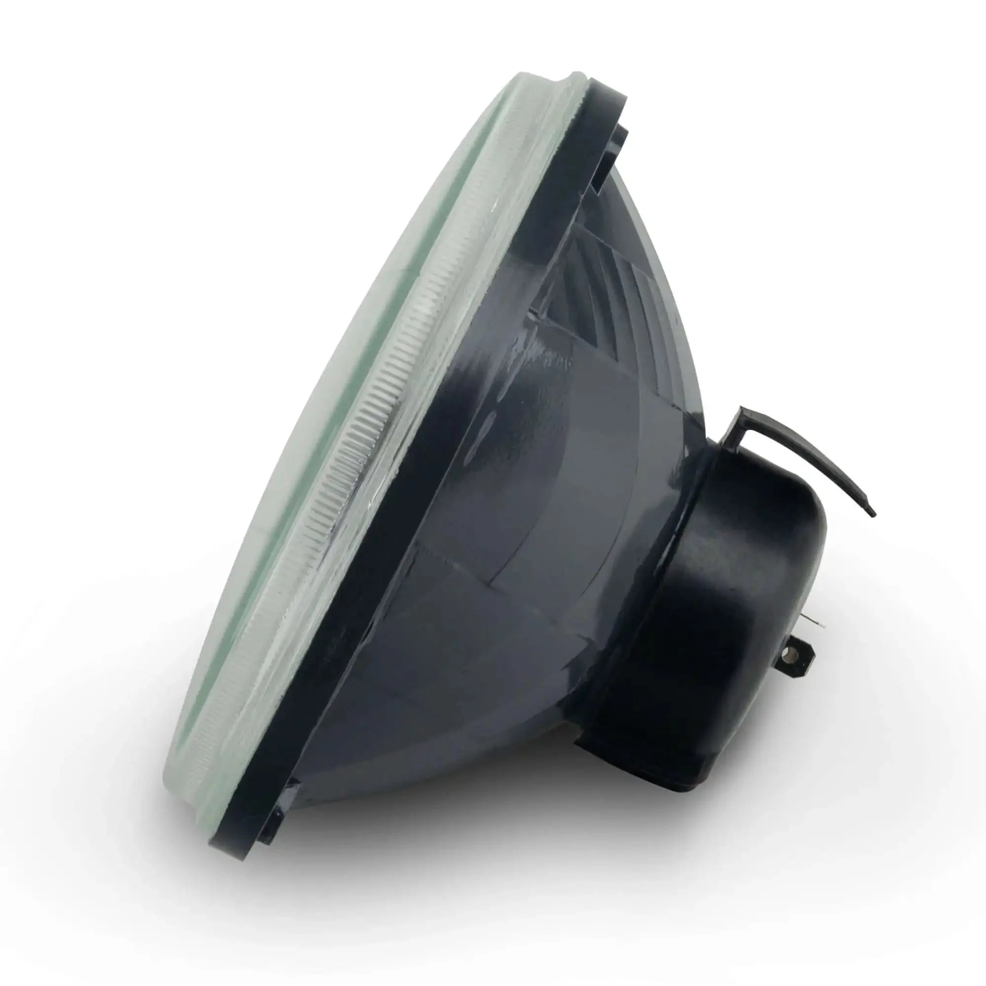7" Sealed Beam Glass Lens Headlight - Non-Halo (Compatible with H4 LED Bulbs) - Image 3