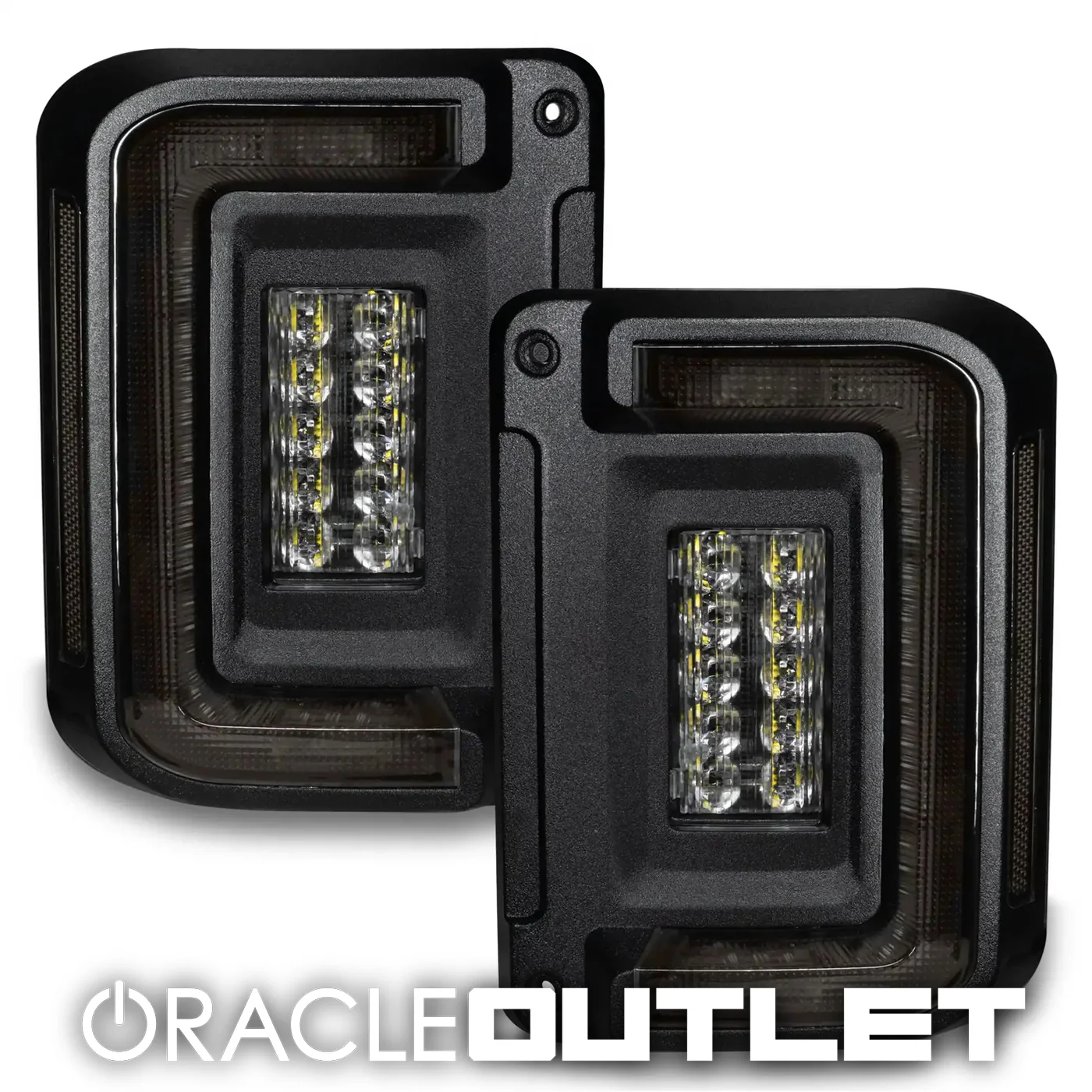 ORACLE Lighting "Black Series" Flush Mount LED Tail Lights for Jeep Wrangler JK | ORACLE Outlet | GRADE B
