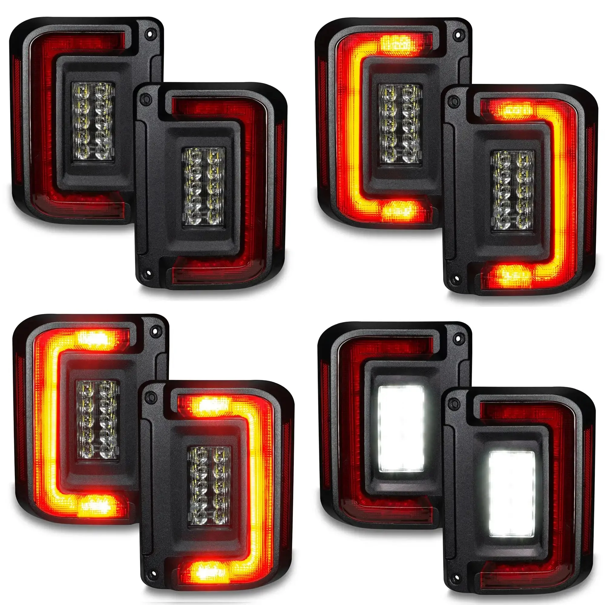 V2 | 2007-2017 Jeep Wrangler JK Flush Mount LED Tail Lights | Low-Profile Trail Protection - Image 21
