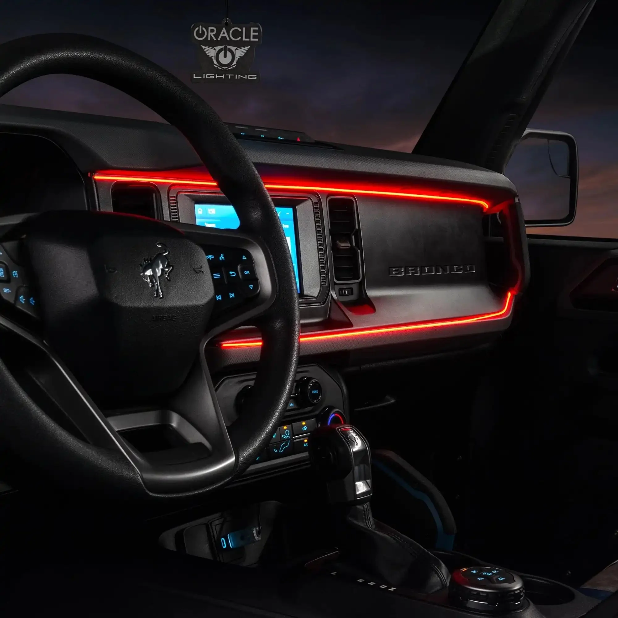 2021-2025 Ford Bronco Dynamic ColorSHIFT LED Dash Kit - USB Plug & Play Interior Lighting - Image 10