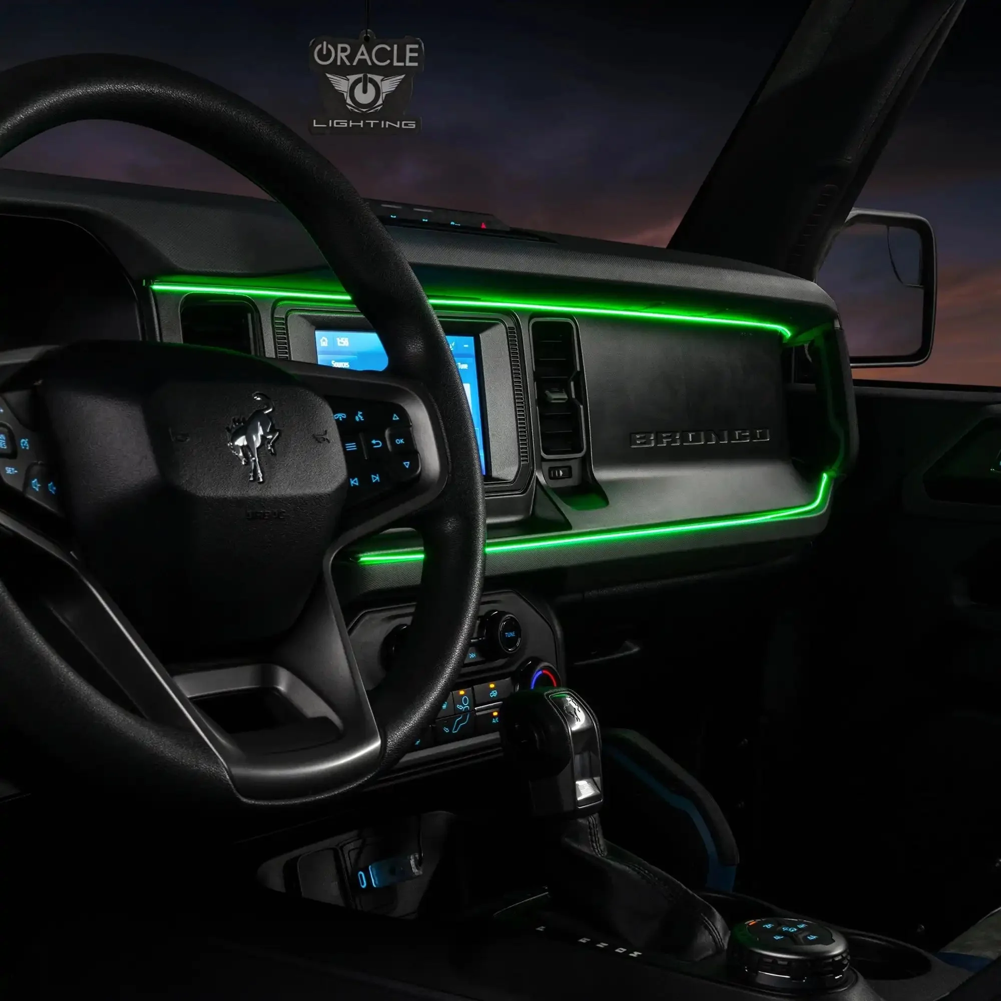 2021-2025 Ford Bronco Dynamic ColorSHIFT LED Dash Kit - USB Plug & Play Interior Lighting - Image 11