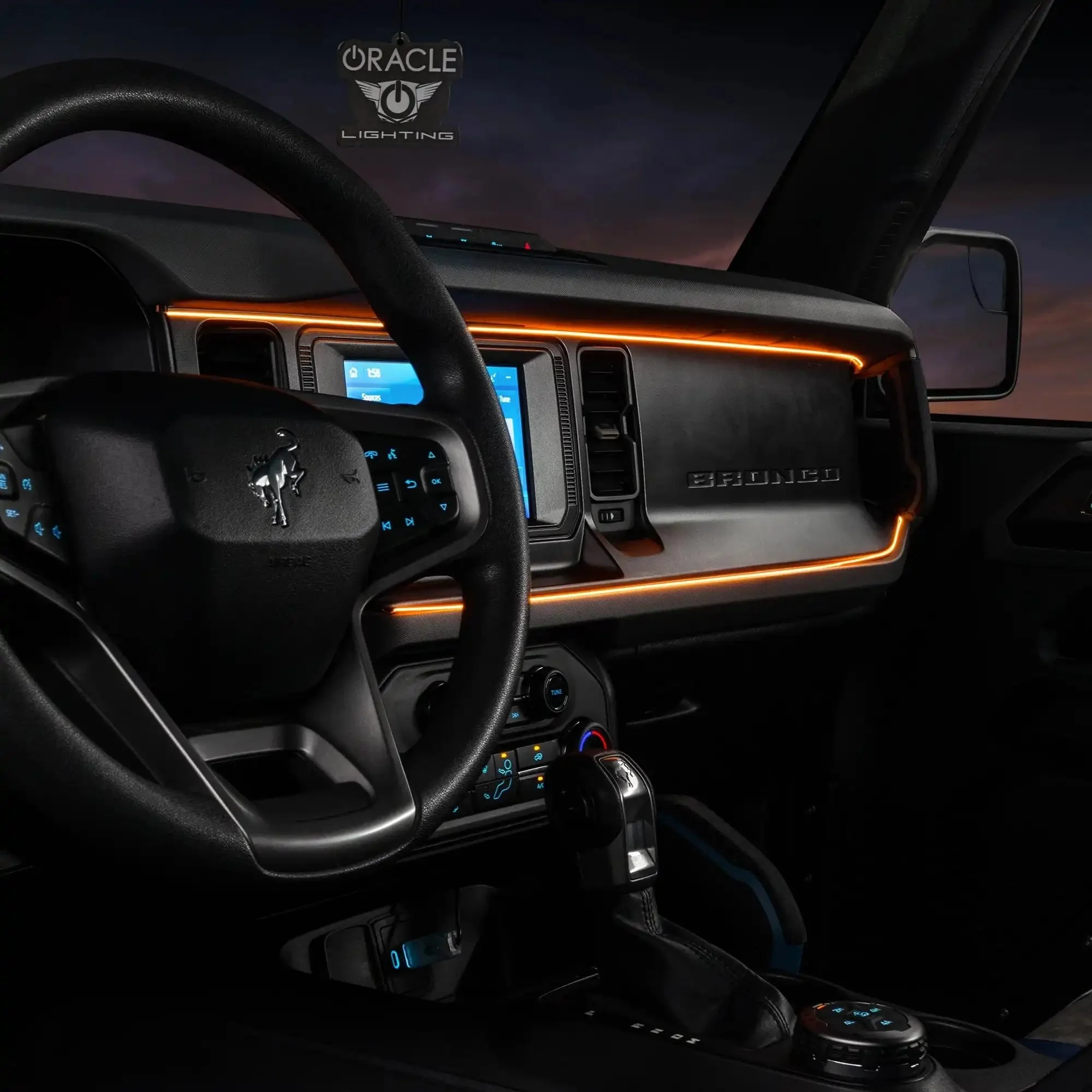 2021-2025 Ford Bronco Dynamic ColorSHIFT LED Dash Kit - USB Plug & Play Interior Lighting - Image 12