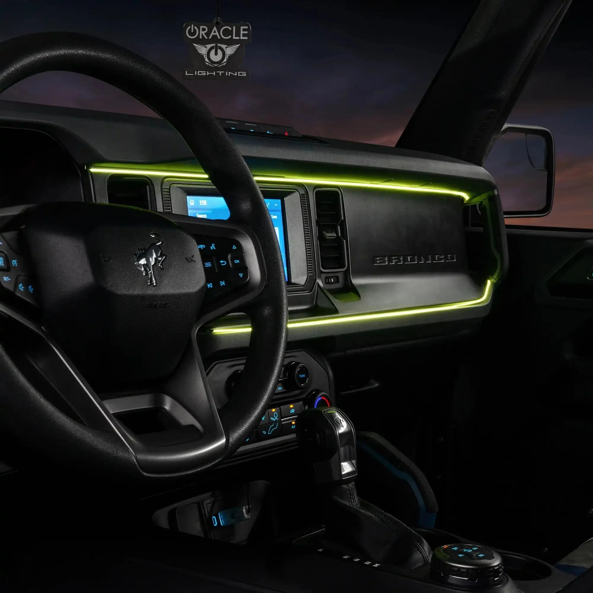 2021-2025 Ford Bronco Dynamic ColorSHIFT LED Dash Kit - USB Plug & Play Interior Lighting - Image 13