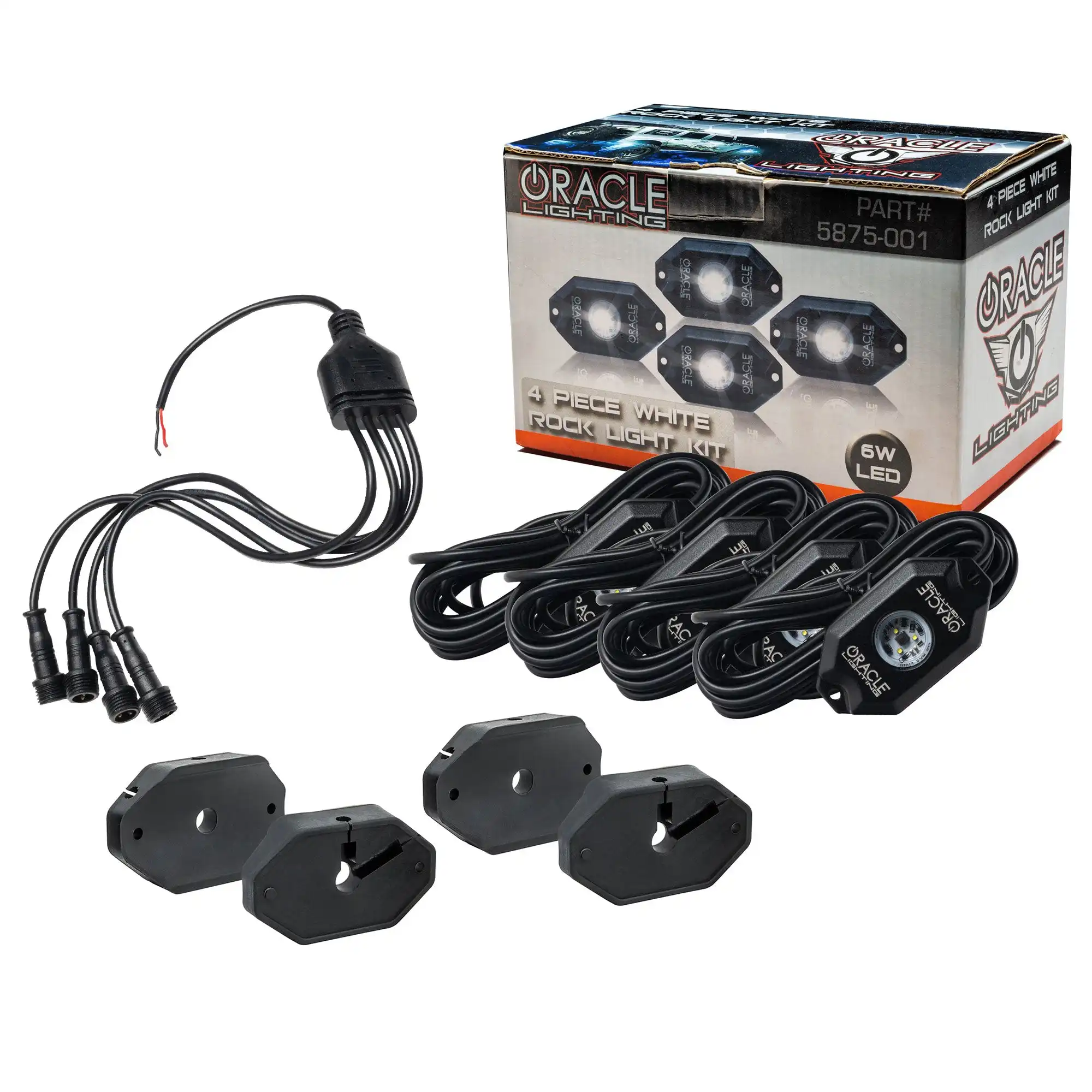 ORACLE Lighting White Underbody Wheel Well Rock Light Kit - 4 Piece - Image 3