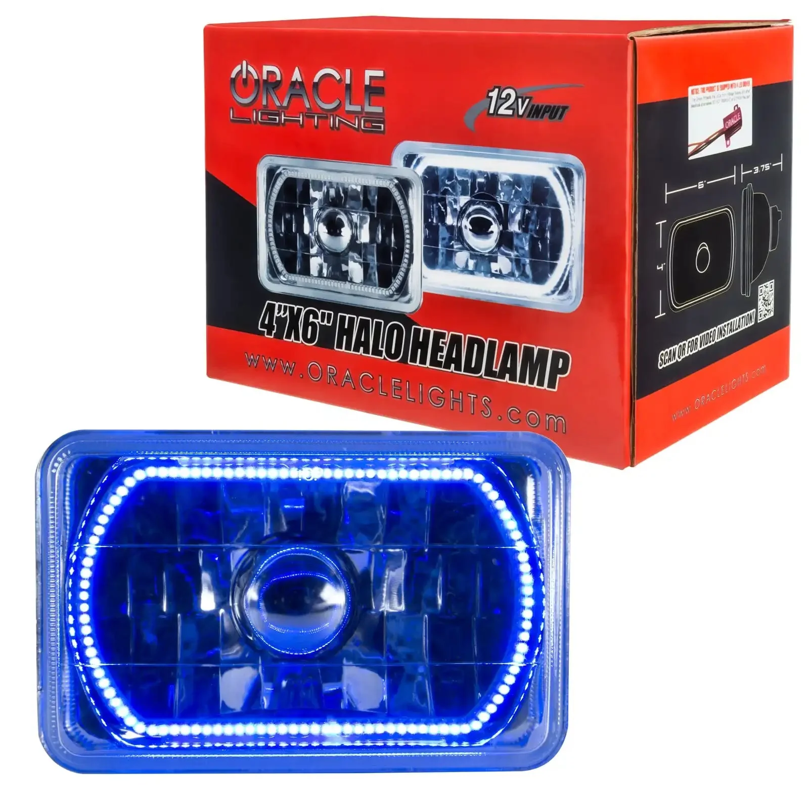 ORACLE Pre-Installed 4x6" H4651/H4656 Sealed Beam Halo (Single) - Image 6