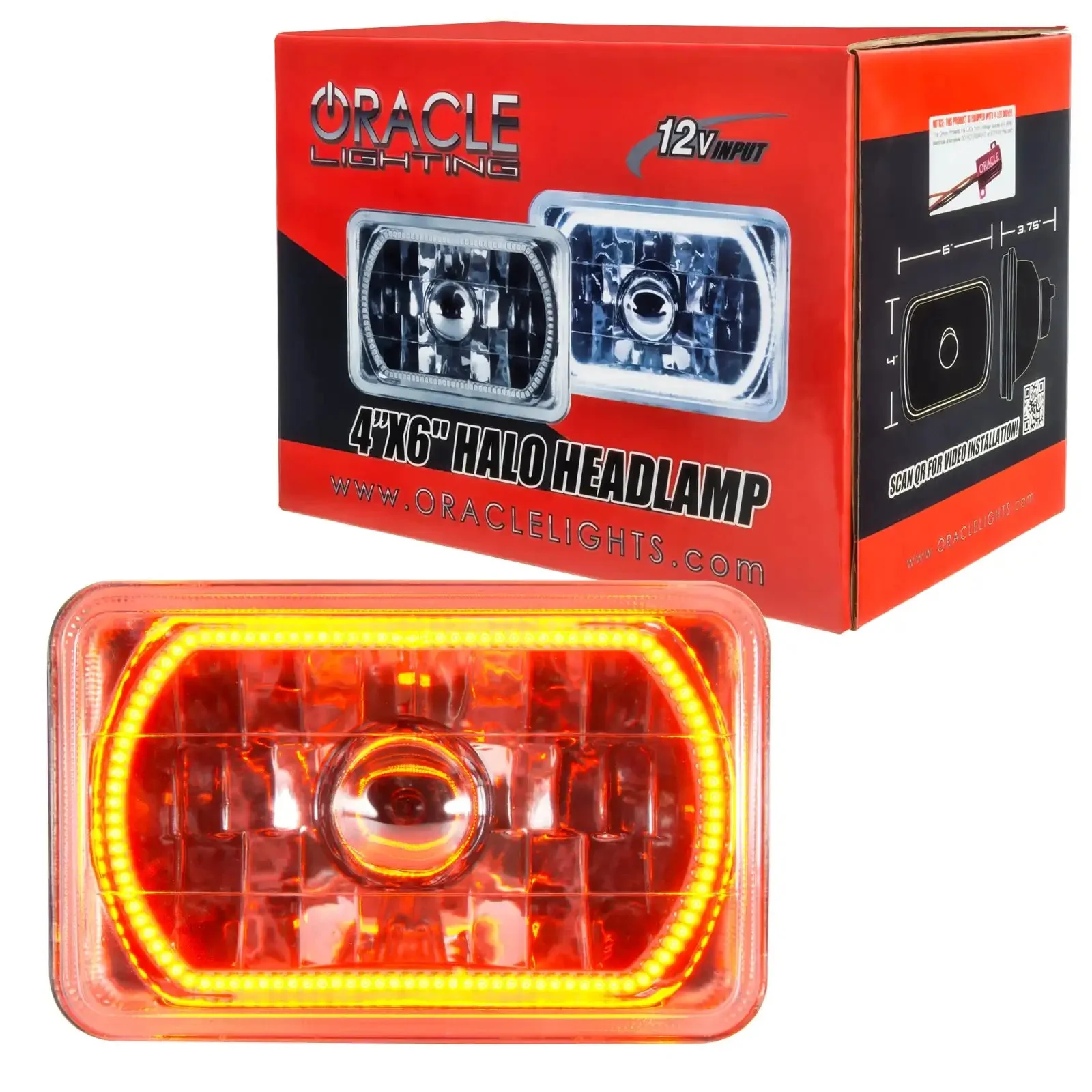 ORACLE Pre-Installed 4x6" H4651/H4656 Sealed Beam Halo (Single) - Image 9