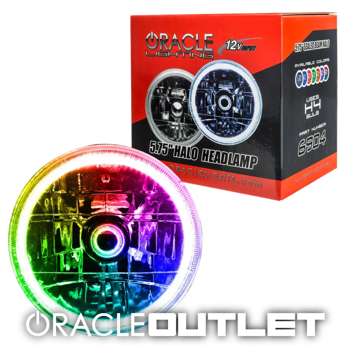 ORACLE Pre-Installed 5.75" H5006/PAR46 Sealed Beam Headlight - RGB COLORSHIFT | ORACLE Outlet | GRADE B