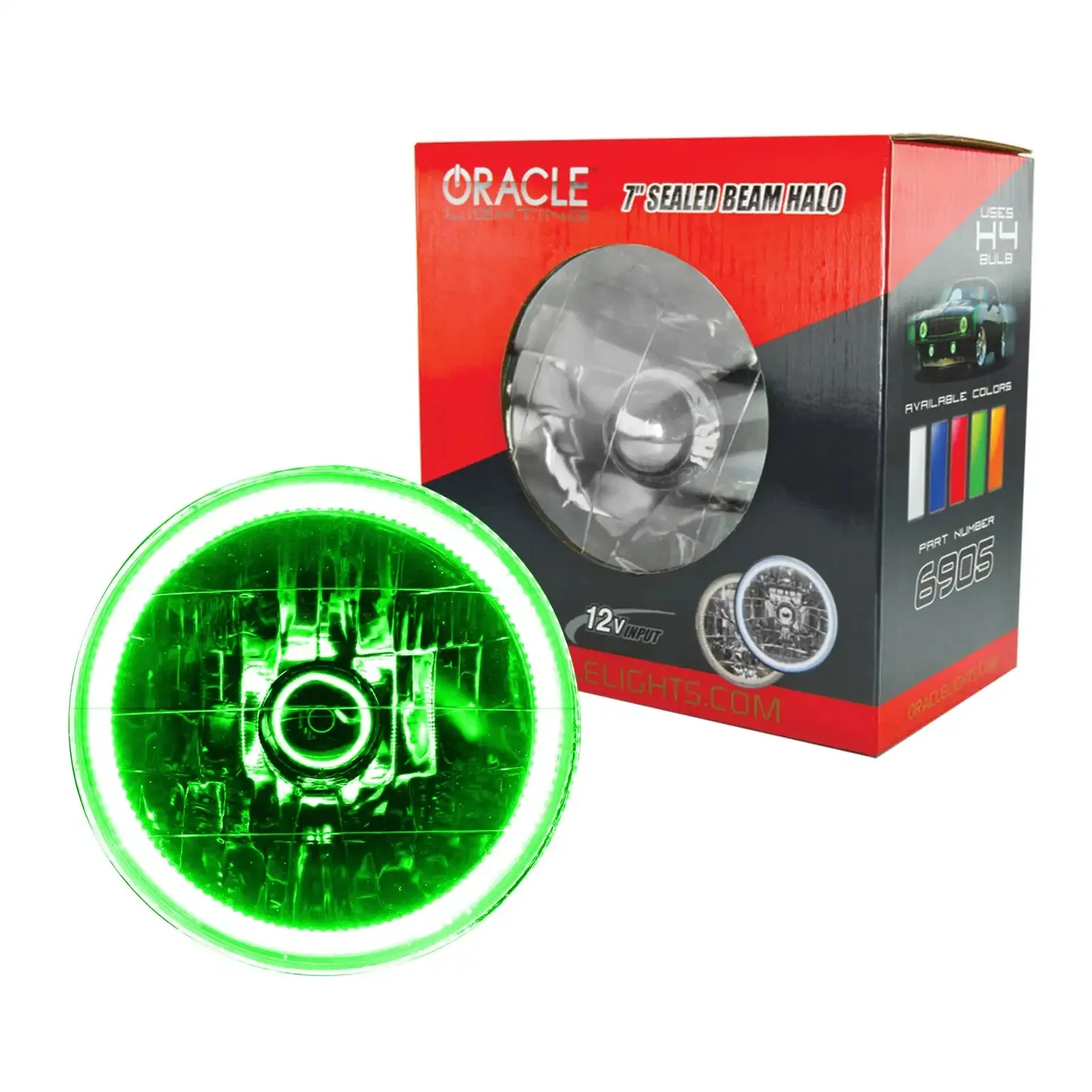 ORACLE 7" Sealed Beam Headlight with Pre-Installed SMD Halo - Image 5