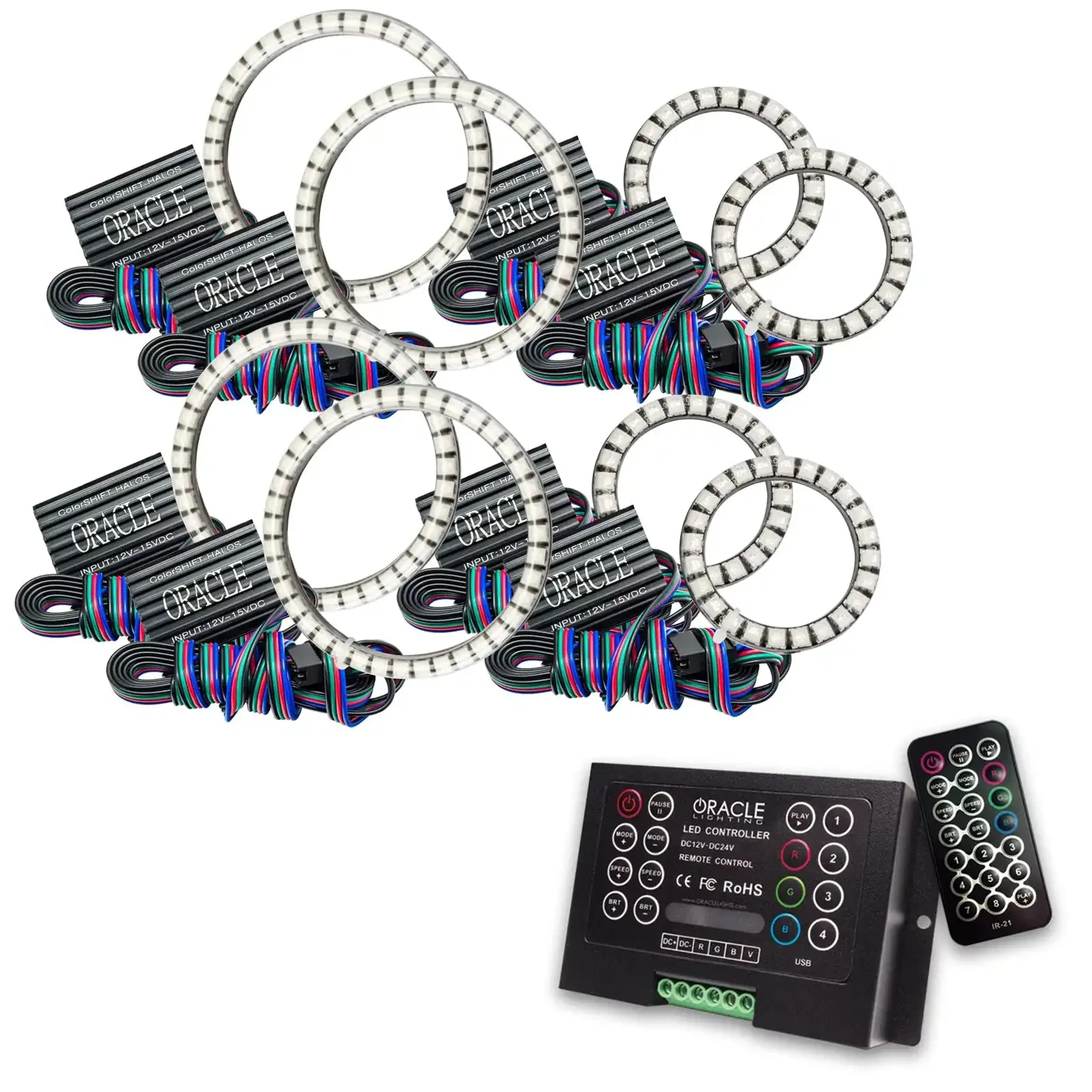 ORACLE Lighting Vector™ Series Grill LED Halo Kit - JK/JL/JT - Image 6