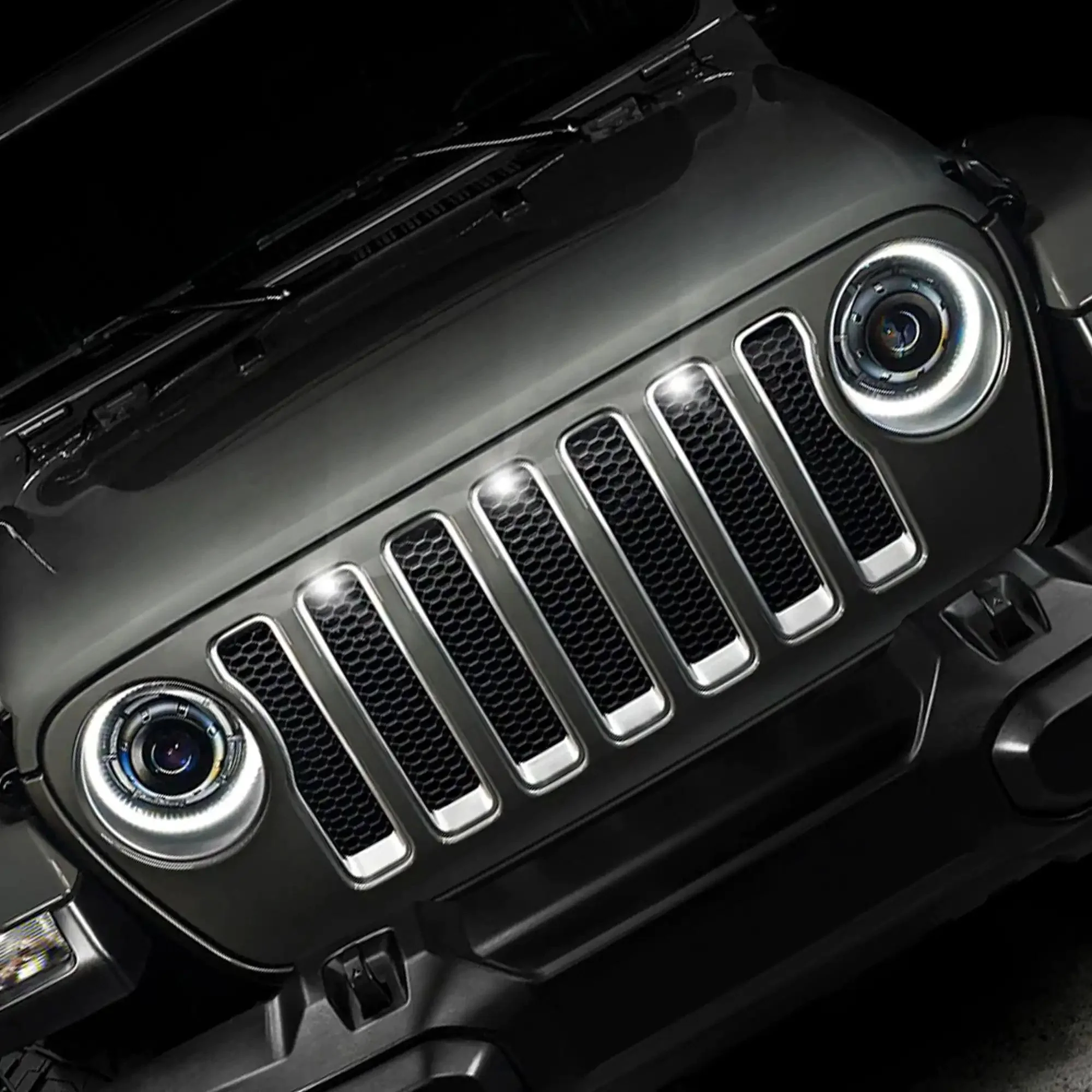 ORACLE Pre-Runner LED Grill Light Kit for Jeep Wrangler JL (2018-2023) - Image 18