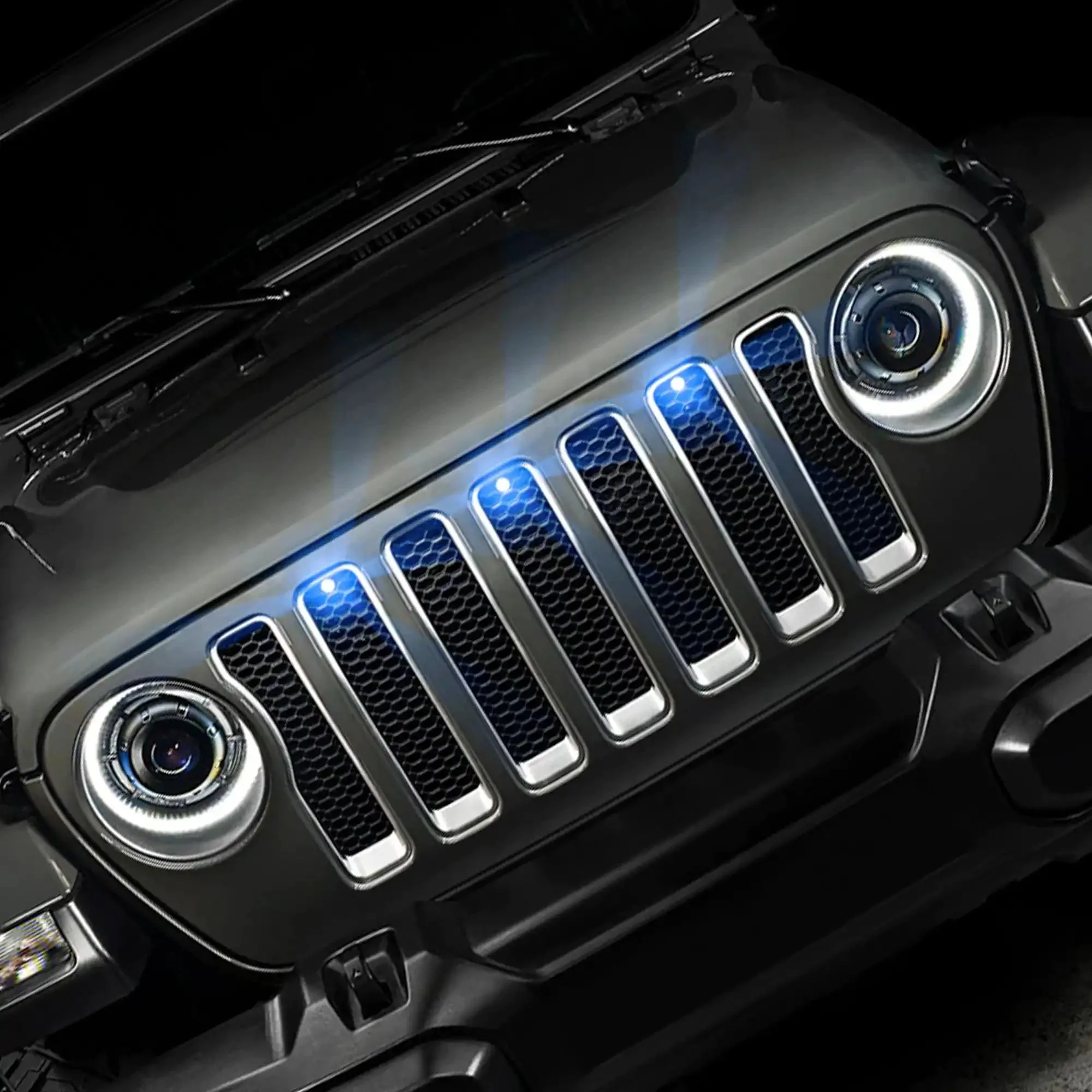 ORACLE Pre-Runner LED Grill Light Kit for Jeep Wrangler JL (2018-2023) - Image 19