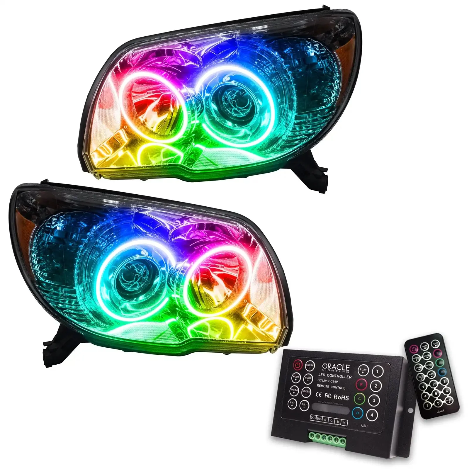 ORACLE Lighting 2006-2009 Toyota 4-Runner Sport Pre-Assembled Halo Headlights - Image 7