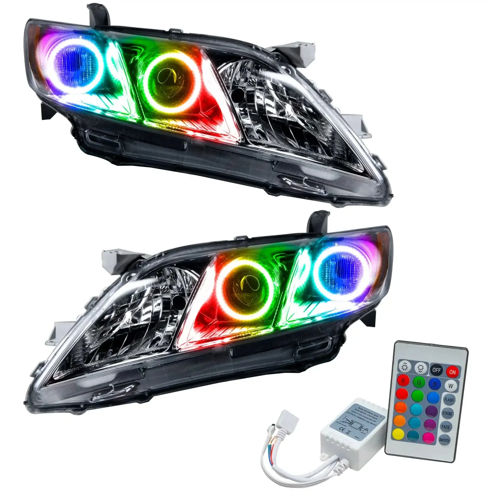 ORACLE Lighting 2007-2009 Toyota Camry Pre-Assembled Halo Headlights - Image 5