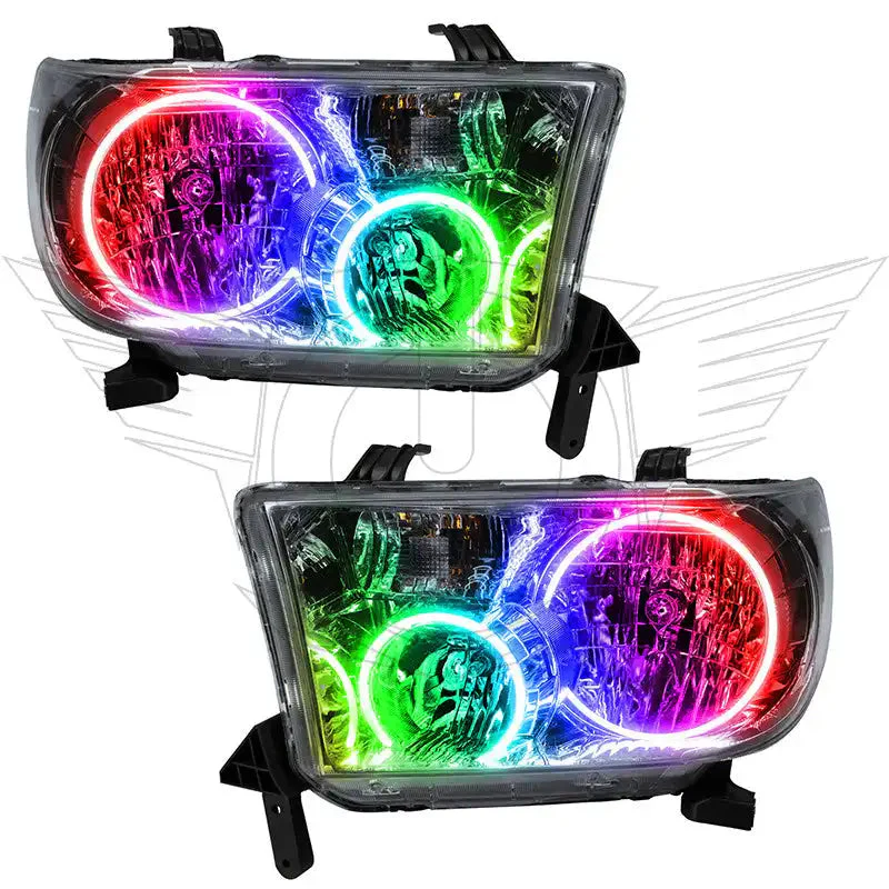 ORACLE Lighting 2008-2016 Toyota Sequoia Pre-Assembled Halo Headlights - Image 3