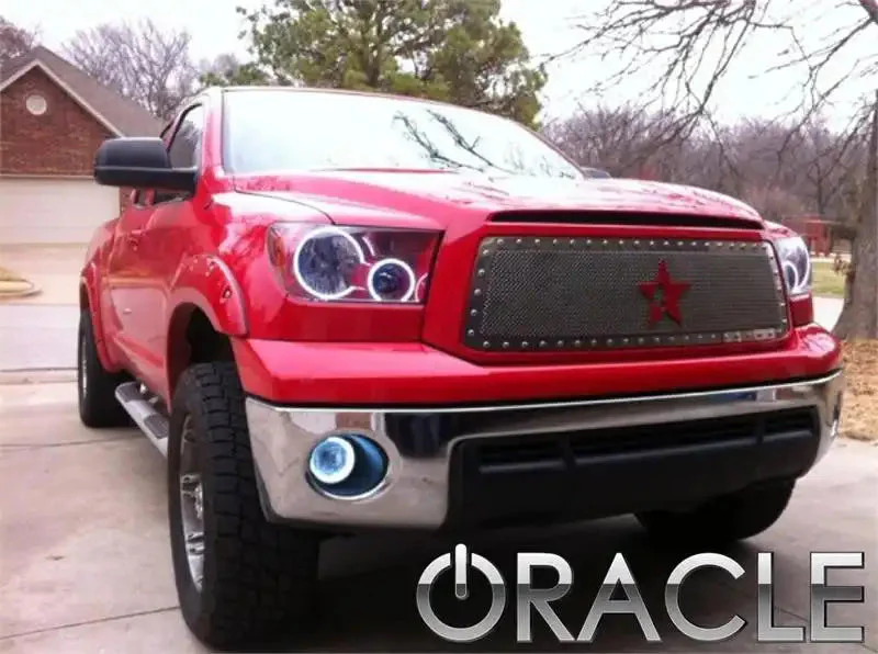 ORACLE Lighting 2007-2013 Toyota Tundra Pre-Assembled Halo Headlights - Chrome Housing - Image 12