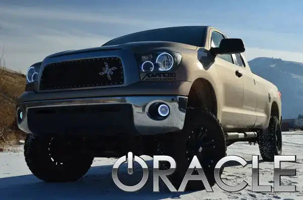ORACLE Lighting 2007-2013 Toyota Tundra Pre-Assembled Halo Headlights - Chrome Housing - Image 14