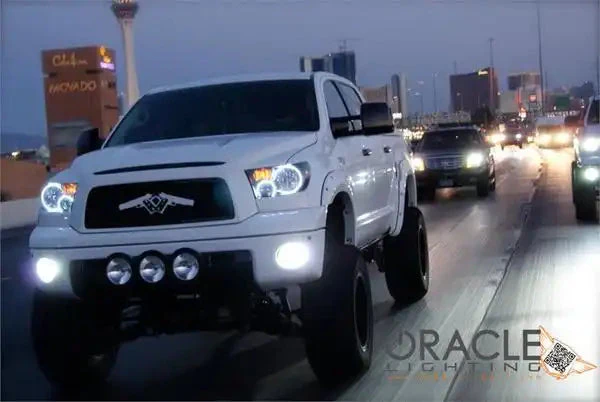 ORACLE Lighting 2007-2013 Toyota Tundra Pre-Assembled Halo Headlights - Chrome Housing - Image 16