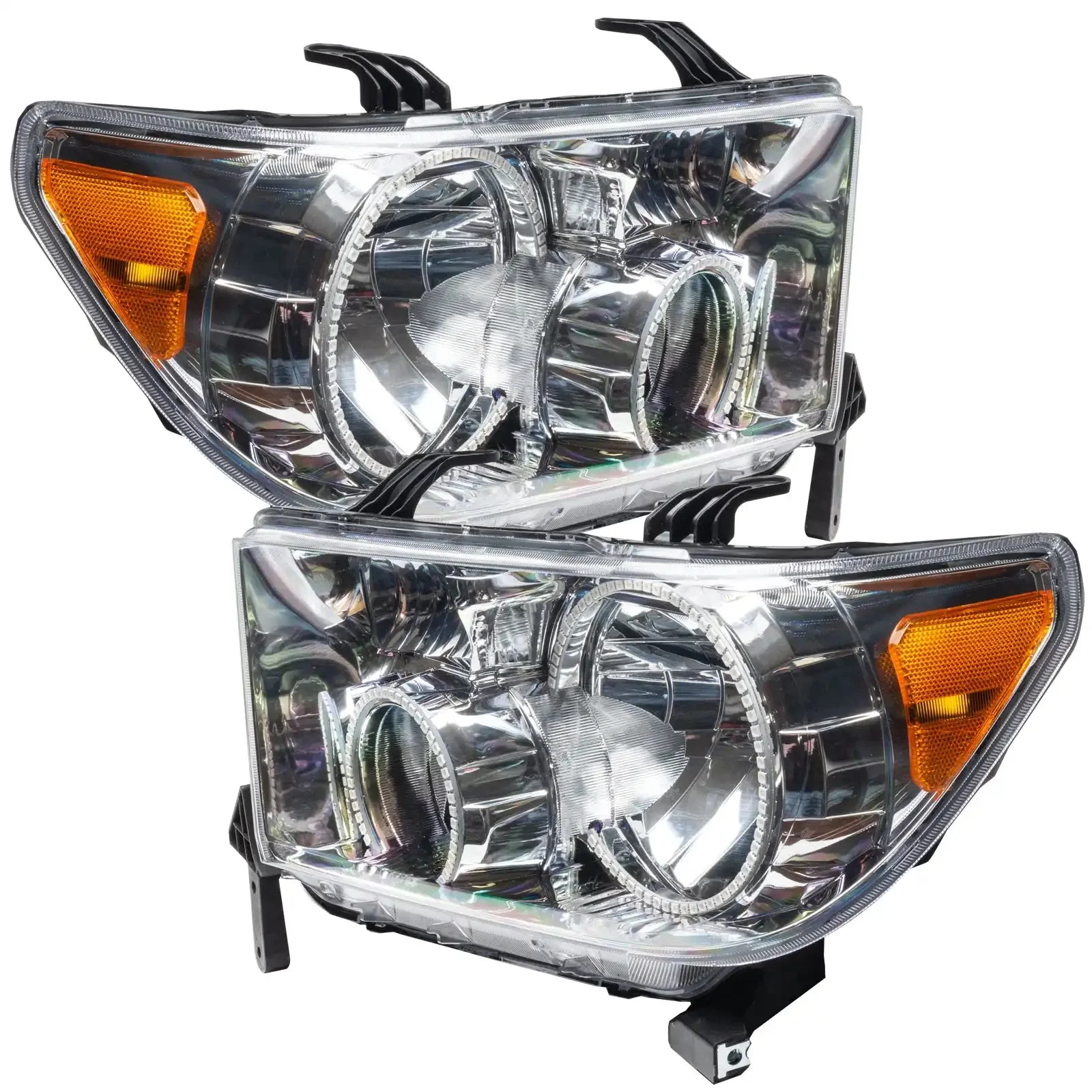 ORACLE Lighting 2007-2013 Toyota Tundra Pre-Assembled Halo Headlights - Chrome Housing - Image 3