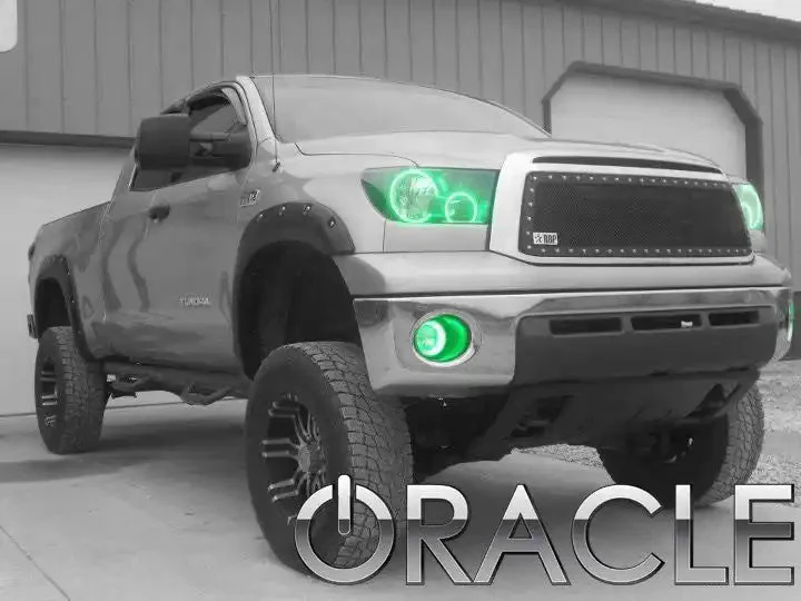 ORACLE Lighting 2007-2013 Toyota Tundra Pre-Assembled Halo Headlights - Black Housing - Image 8