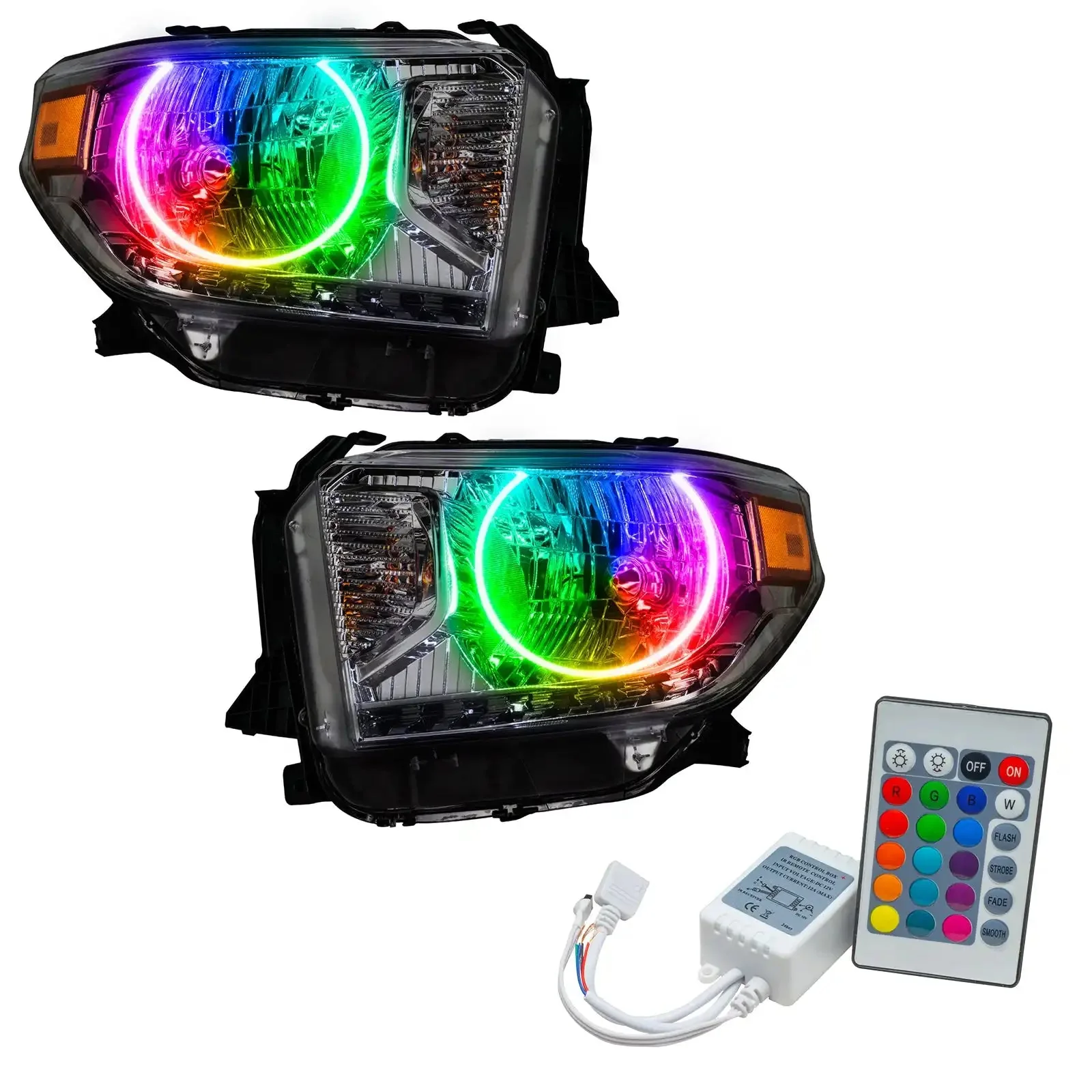ORACLE Lighting 2014-2017 Toyota Tundra Pre-Assembled Halo Headlights - Image 4