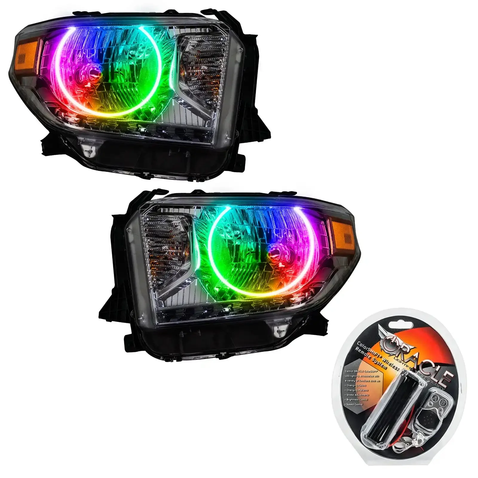 ORACLE Lighting 2014-2017 Toyota Tundra Pre-Assembled Halo Headlights - Image 5