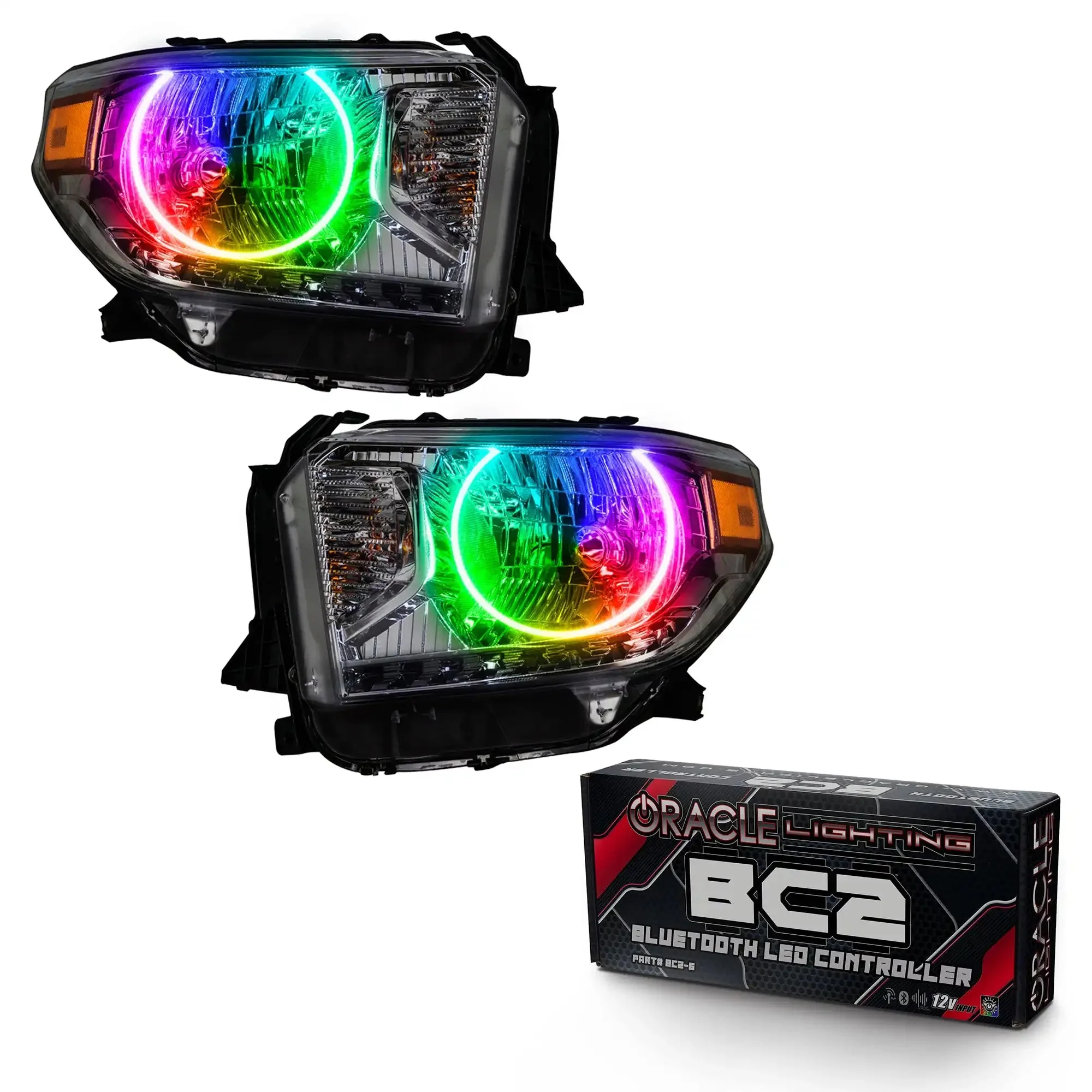 ORACLE Lighting 2014-2017 Toyota Tundra Pre-Assembled Halo Headlights - Image 7