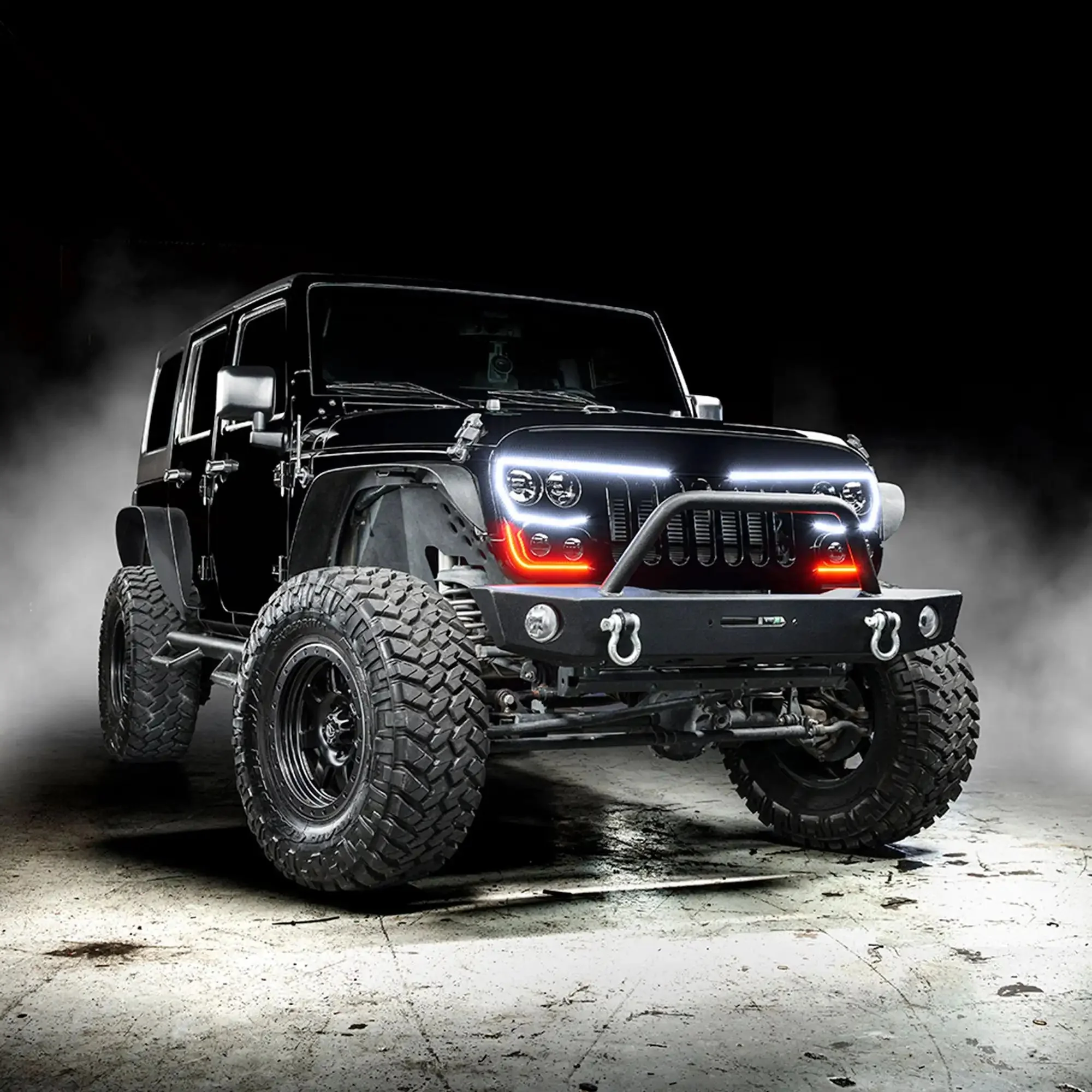 2007-2017 Jeep Wrangler JK VECTOR Pro Series II Full LED Grill - Integrated Headlights & DRL - Image 11