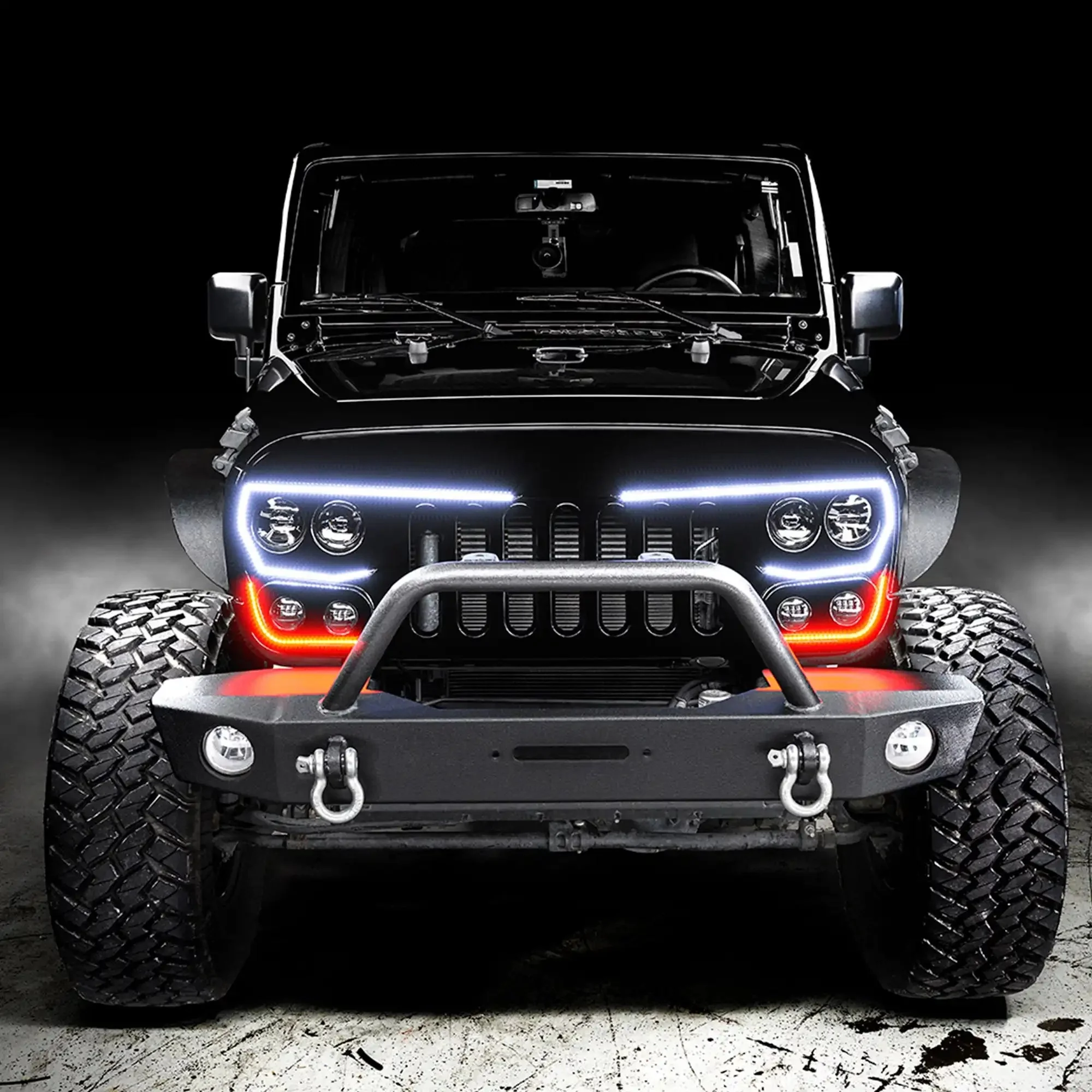 2007-2017 Jeep Wrangler JK VECTOR Pro Series II Full LED Grill - Integrated Headlights & DRL - Image 16