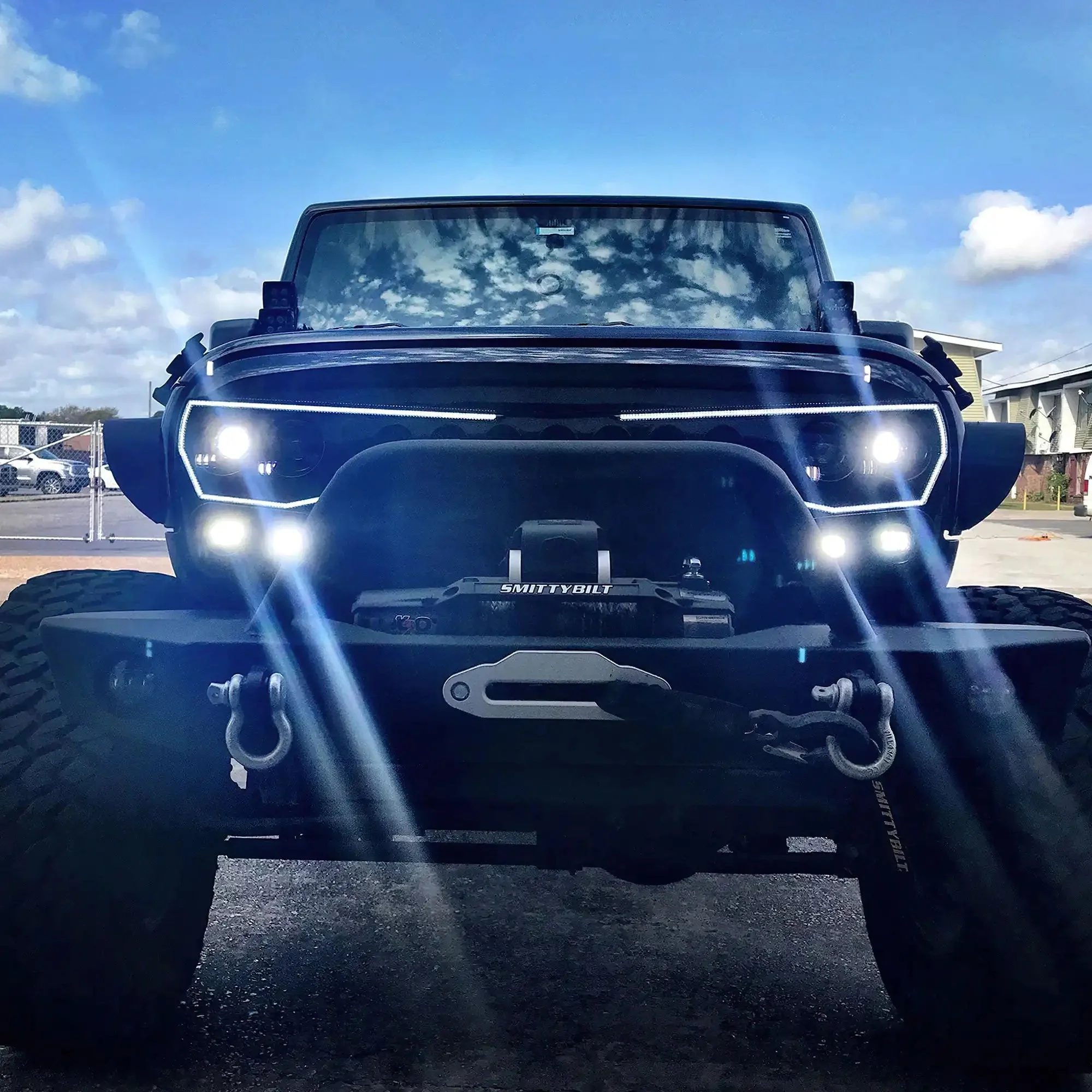 2007-2017 Jeep Wrangler JK VECTOR Pro Series II Full LED Grill - Integrated Headlights & DRL - Image 17