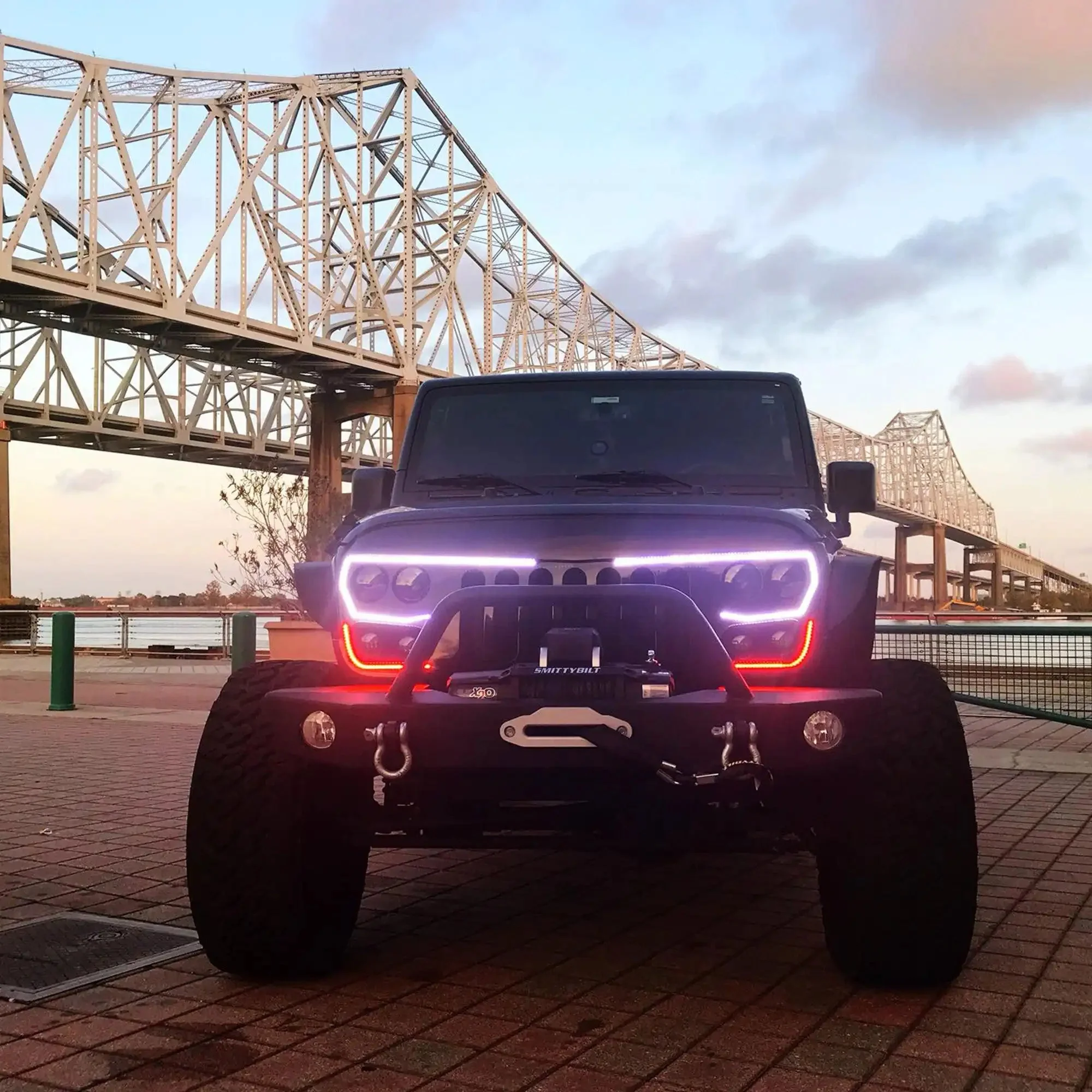 2007-2017 Jeep Wrangler JK VECTOR Pro Series II Full LED Grill - Integrated Headlights & DRL - Image 18