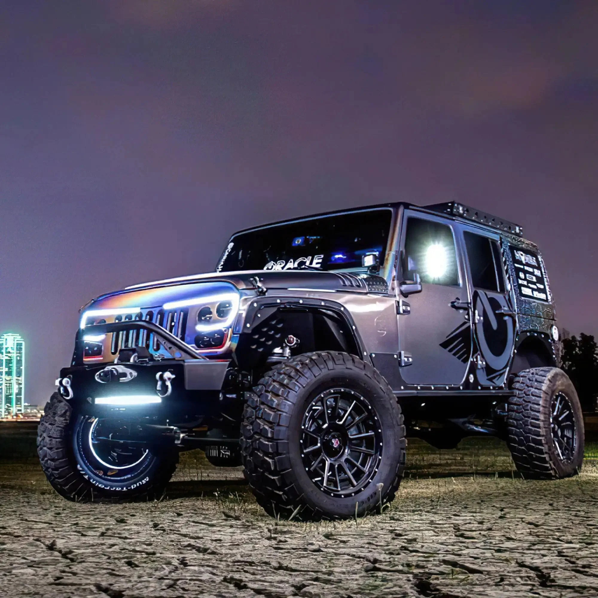 2007-2017 Jeep Wrangler JK VECTOR Pro Series II Full LED Grill - Integrated Headlights & DRL - Image 22